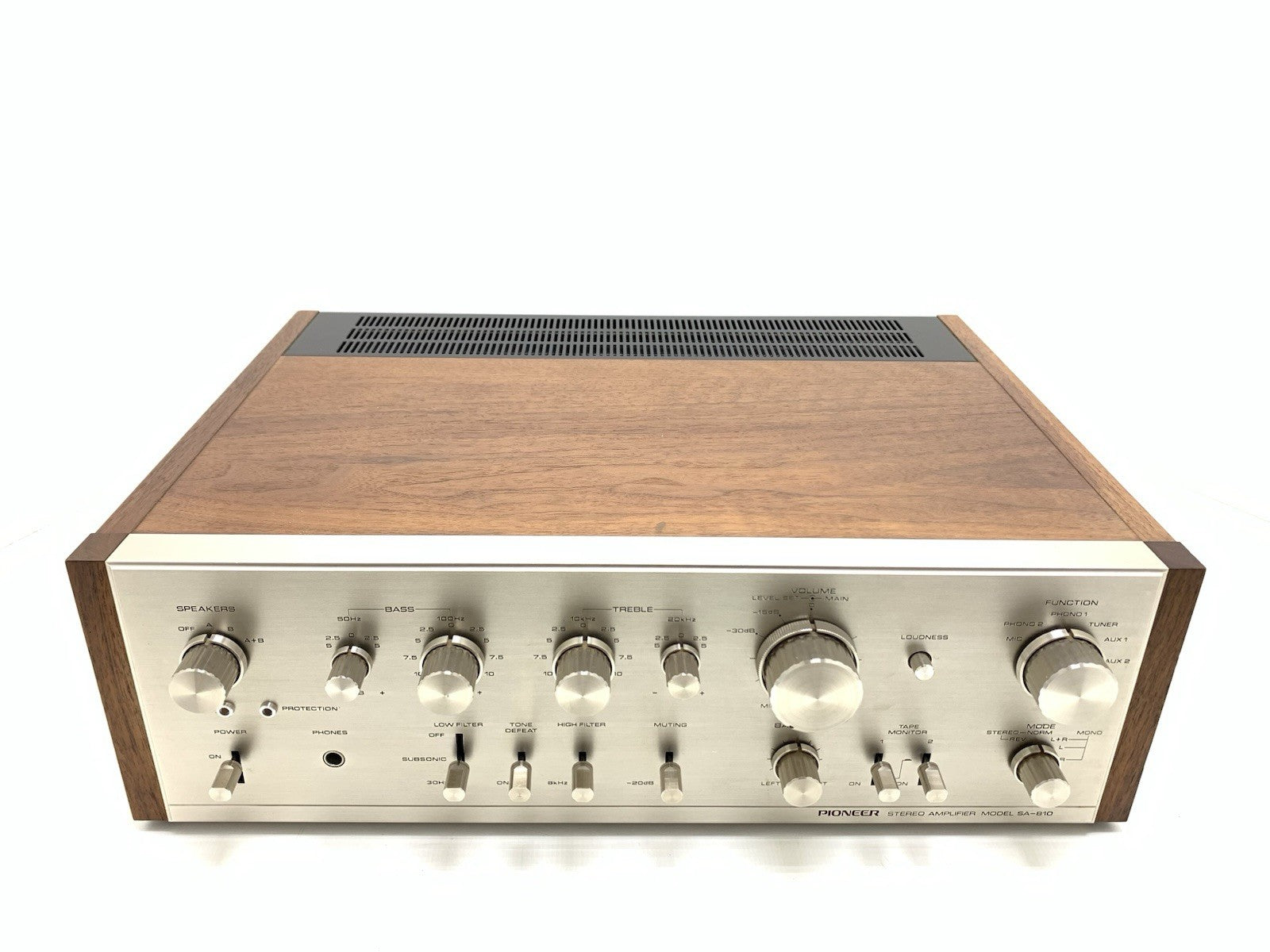 PIONEER SA 810 HiFi Stereo Amplifier 40+40 Watts RMS Vintage 1974 WORK Good Look