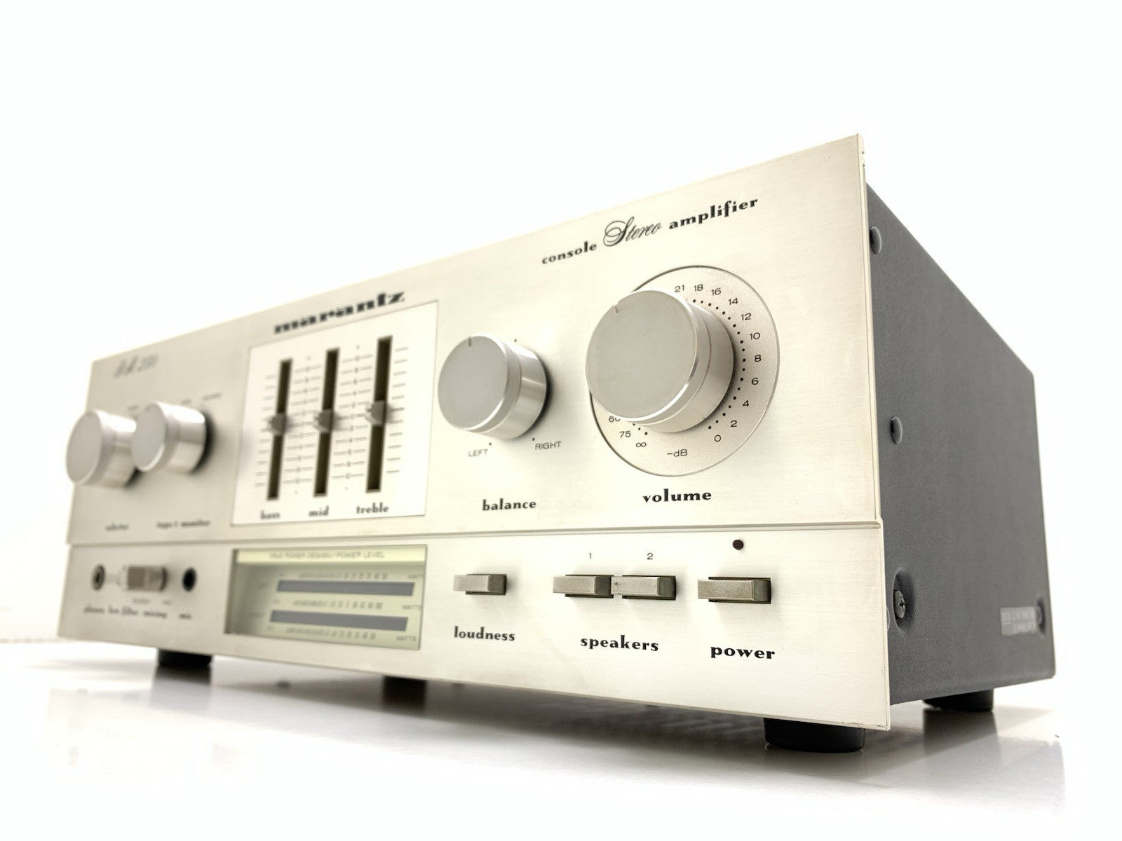 Marantz PM 250 Console Stereo Amplifier 25+25 W RMS Vintage 1979 Work Good Look