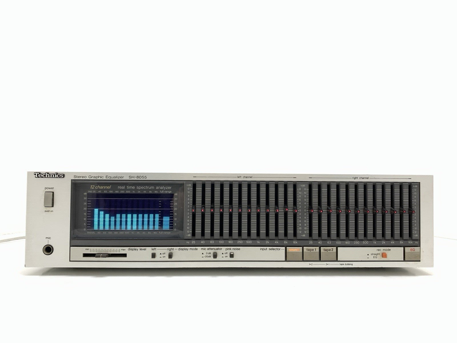 TECHNICS SH 8055 Stereo Graphic Equalizer Spectrum Analyzer Vintage 1983 GodLook