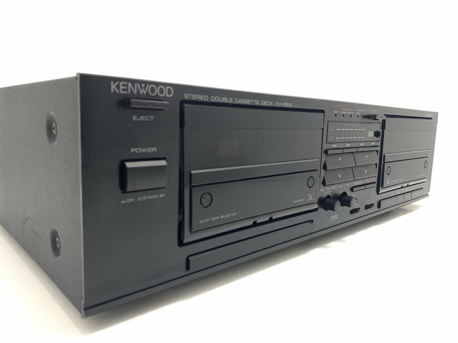 Kenwood KX 68W Stereo HiFi Double Cassette Tape Deck Vintage 1988 WORK Good Look
