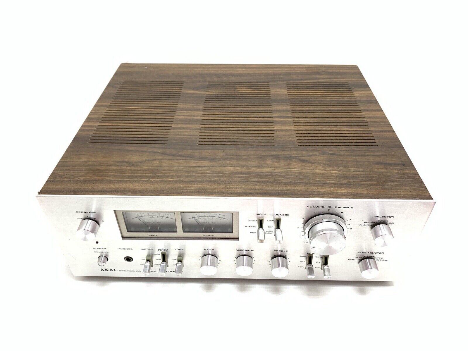 AKAI AM-2800 Stereo Amplifier 160 Watts RMS Vintage 1976 Working 100% Good Look