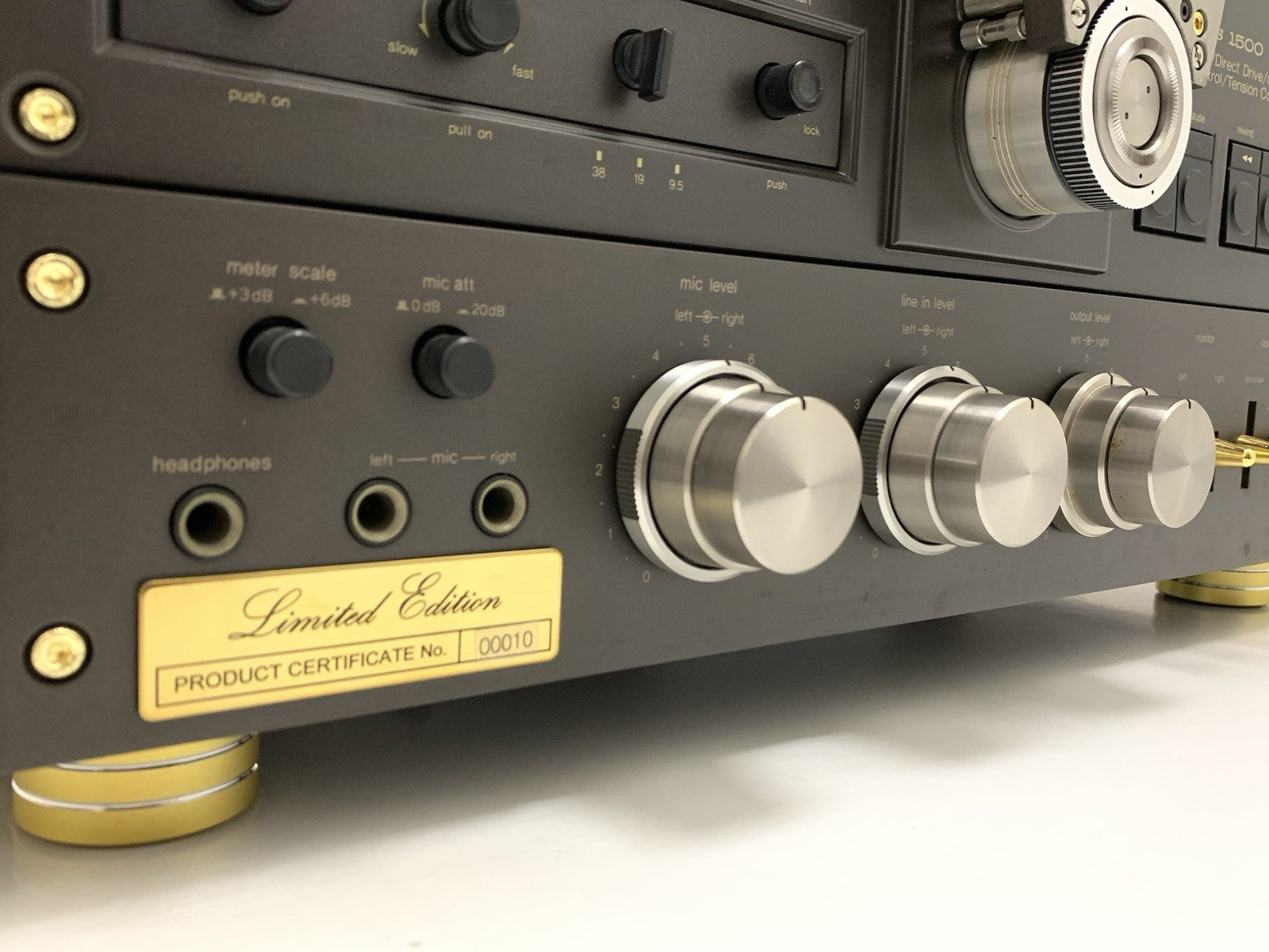 TECHNICS RS 1500U Limited Edition 24K Gold Rosewood Reel to Reel Exclusive TAPE