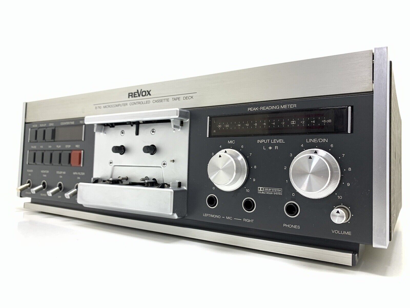 REVOX B 710 Stereo Cassette Tape Deck 3 Heads Vintage 1981 Hi End WORK Good Look