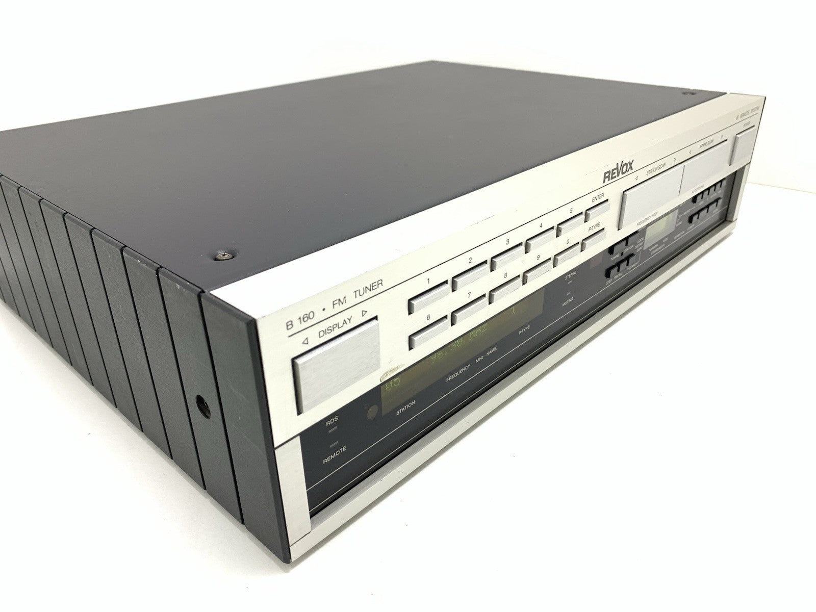 STUDER REVOX B 160 Stereo FM RDS Tuner High End Vintage 1988 WORKING Good Look