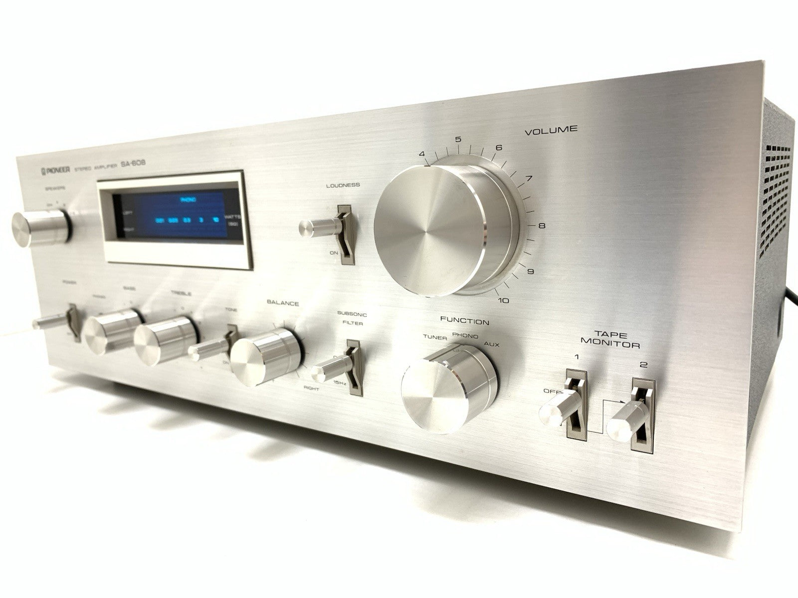 PIONEER SA 608 Stereo Amplifier 2X 45Watts RMS Vintage 1979 Hi Fi WORK GOOD LOOK