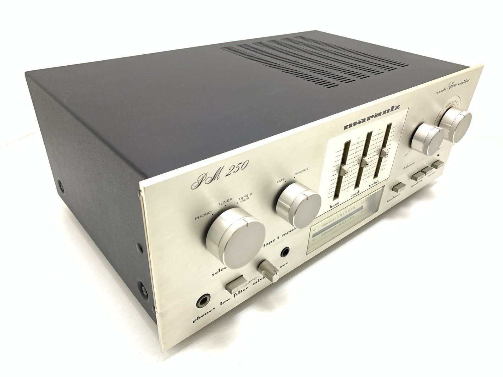 Marantz PM 250 Console Stereo Amplifier 25+25 W RMS Vintage 1979 Work Good Look