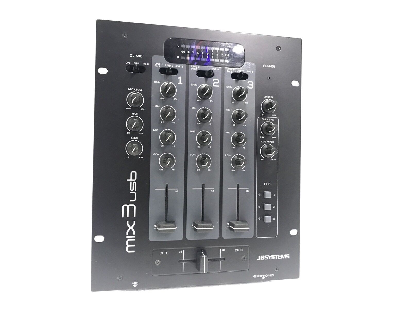 JB Systems MIX 3 USB - Controlador de DJ 3 Channel Working 100% Good Look