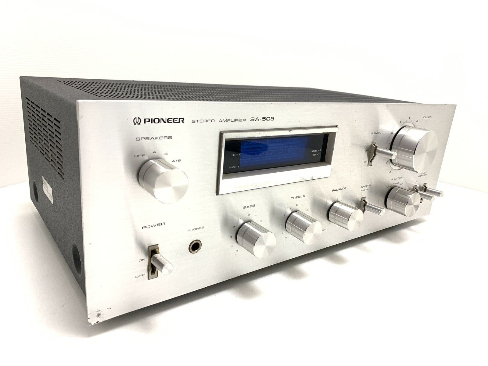 PIONEER SA 508 Stereo Amplifier 2X 25Watts RMS Vintage 1979 Hi Fi WORK VERY GOOD