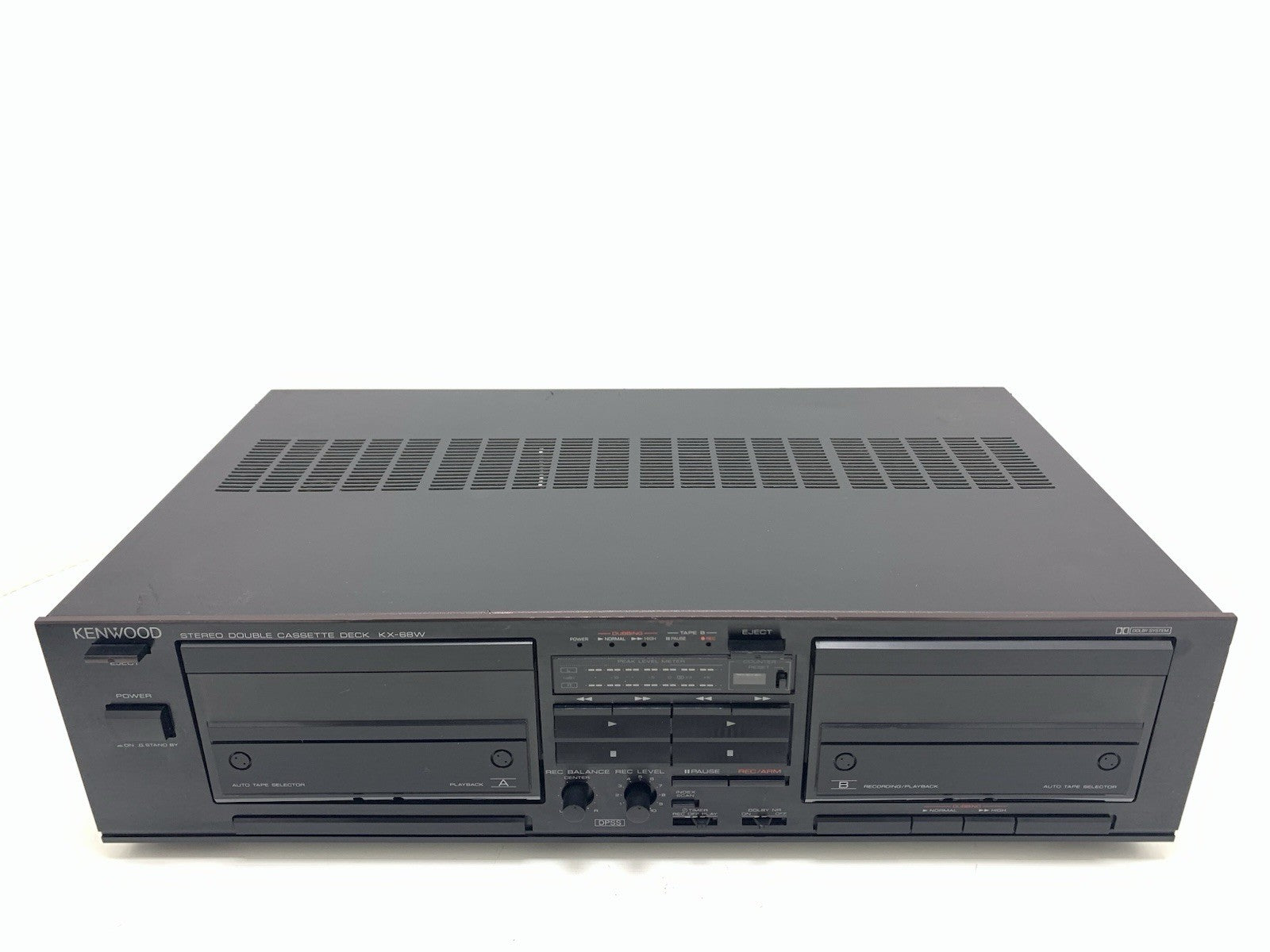 Kenwood KX 68W Stereo HiFi Double Cassette Tape Deck Vintage 1988 WORK Good Look