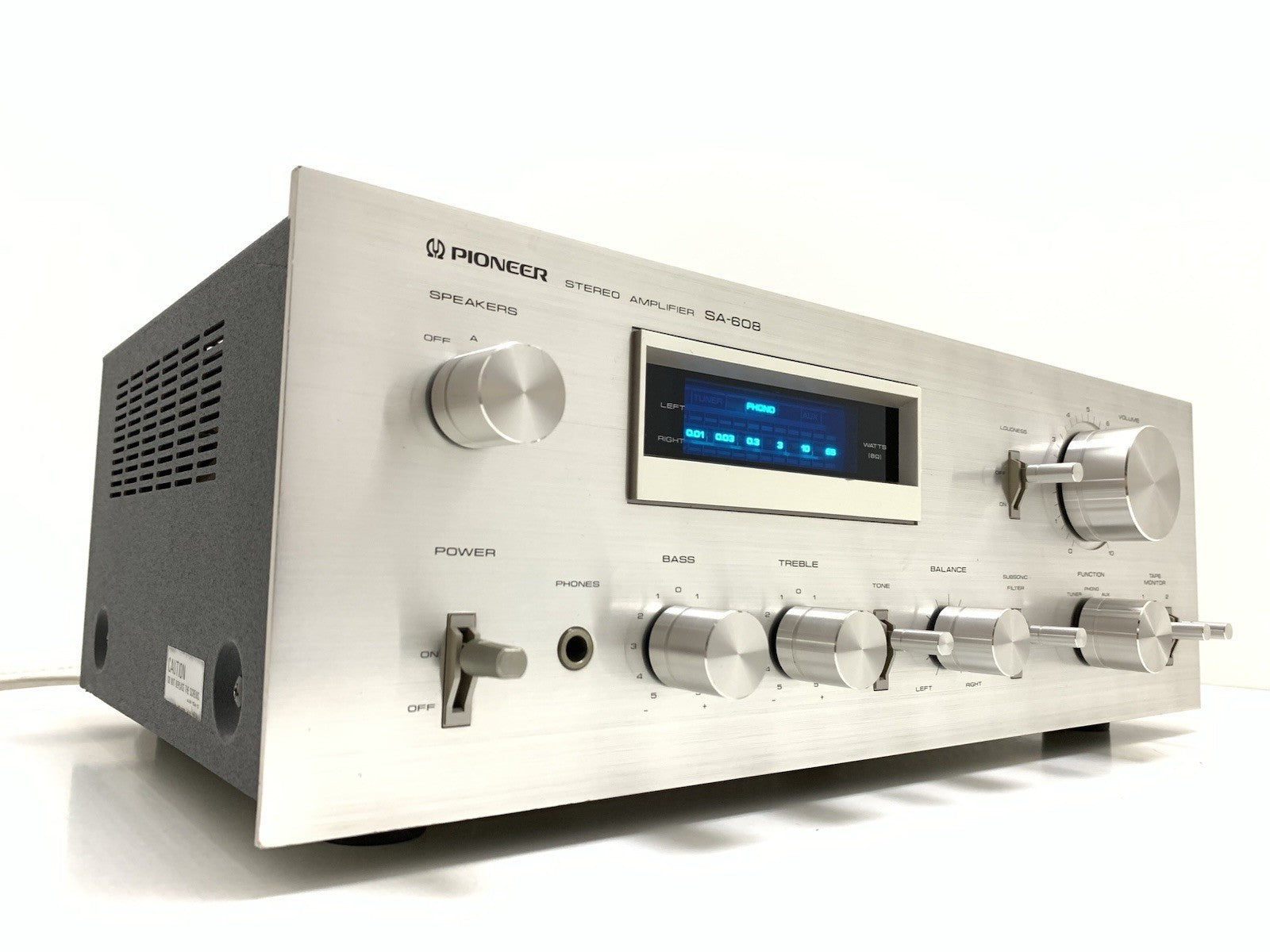 PIONEER SA 608 Stereo HiFi Amplifier 45+45 Watts RMS Vintage 1979 WORK GOOD LOOK
