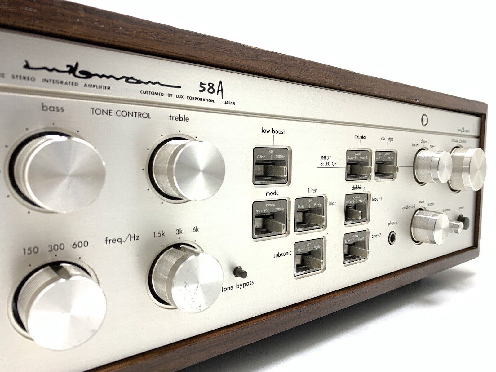 LUXMAN L 58A Stereo Integrated Amplifier 2X 100W RMS Vintage 1980 WORK Good Look