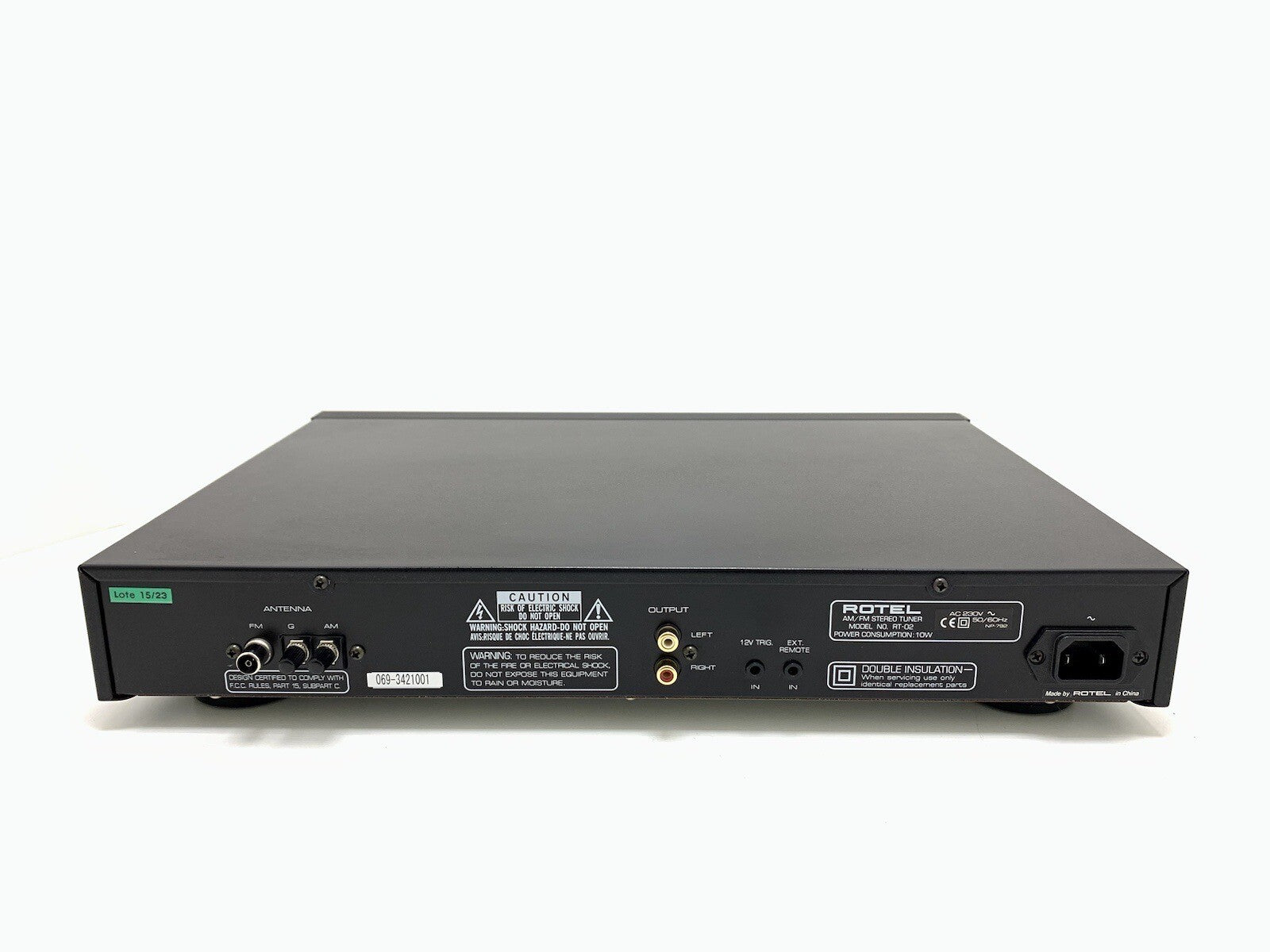 Rotel Rt 02 Am/Fm Stereo Tuner Digital RDS Remote Hi End Vintage Work Good Look