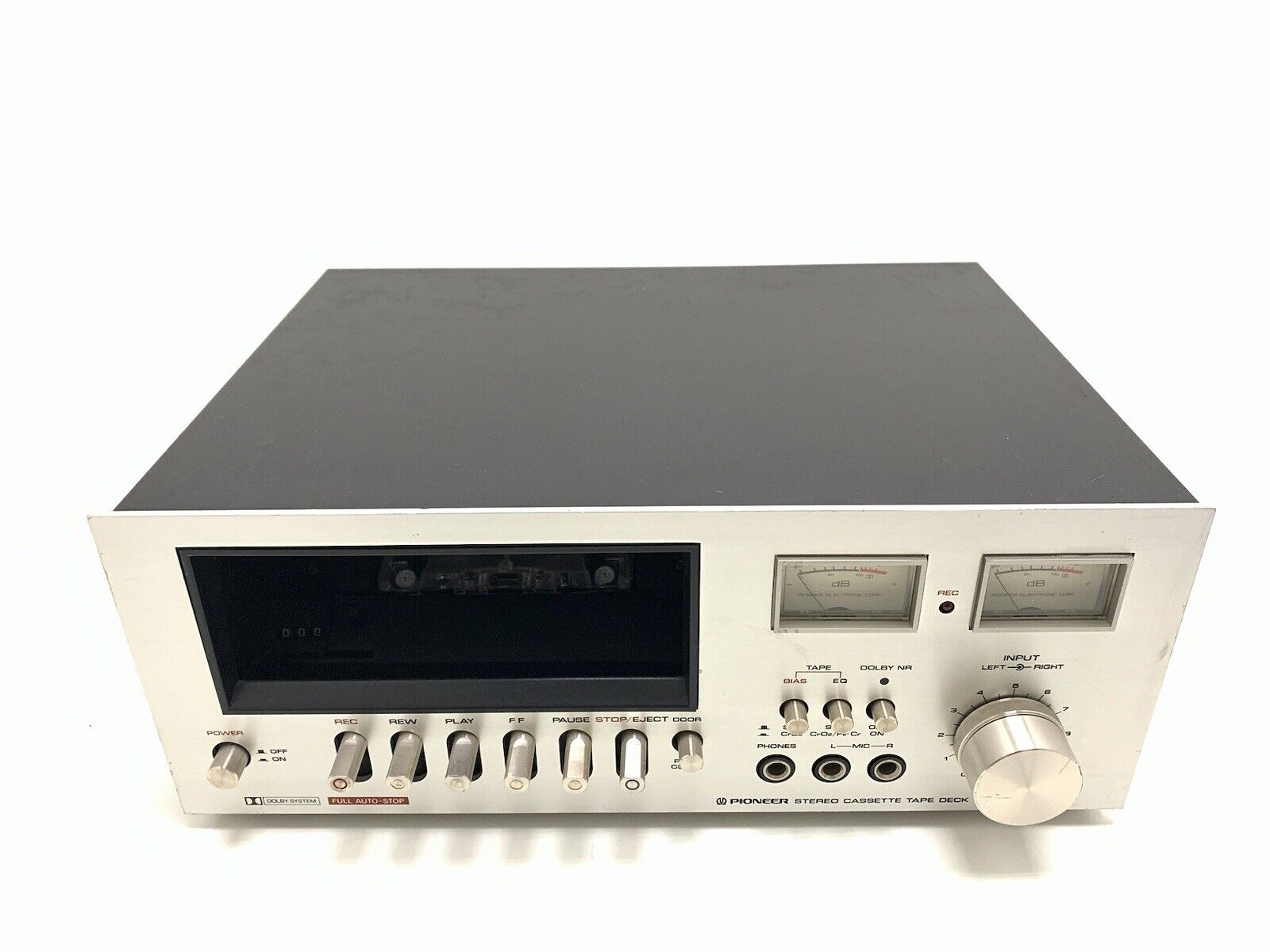PIONEER CT-F2121 Stereo Cassette Tape Deck 2 Head Vintage 1975 WORK Good Look