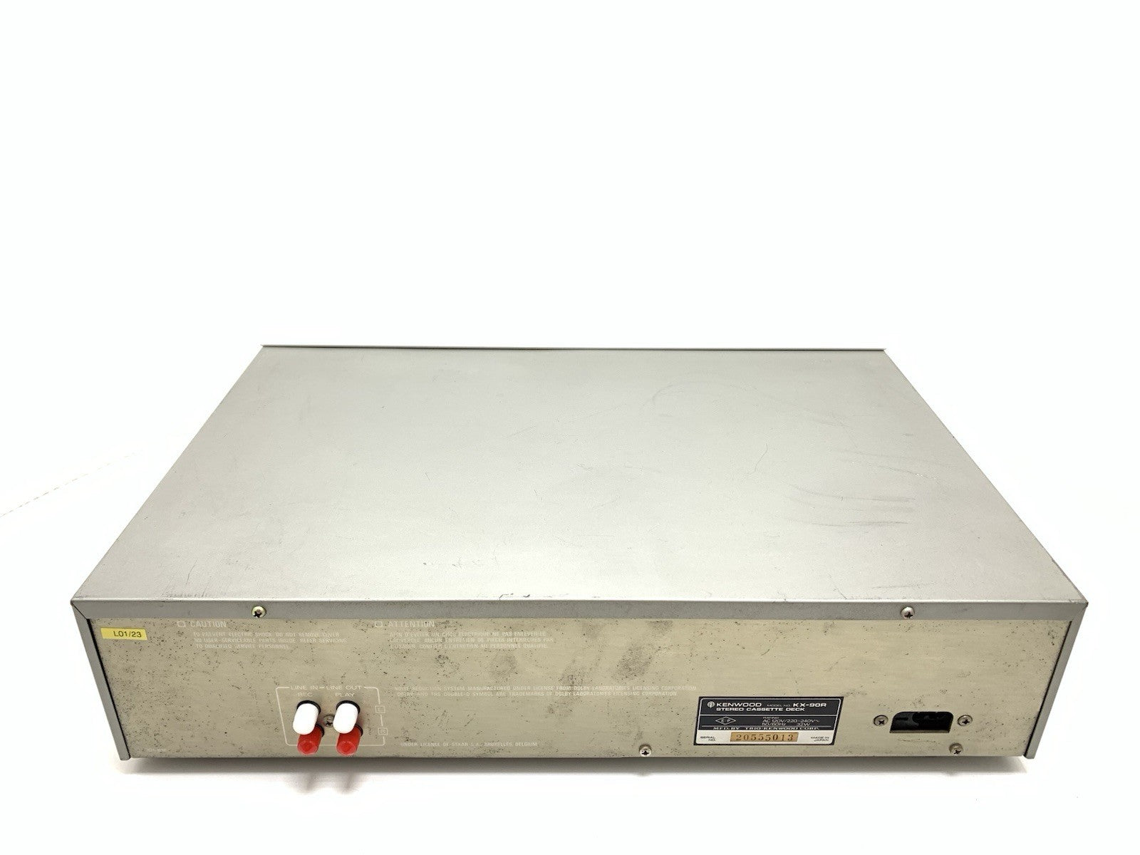 Kenwood KX 90R Stereo Cassette Tape Deck AutoReverse Vintage 1985 WORK Good Look