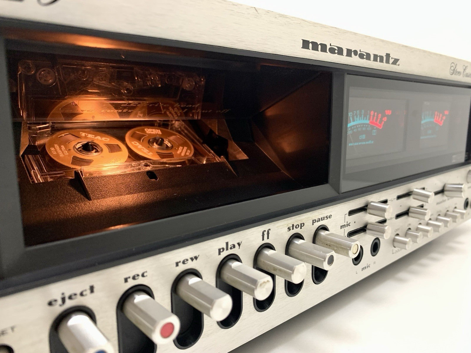 MARANTZ 5220 Stereo Cassette Tape Deck 2 Head Vintage 1977 Hi End WORK Good Look