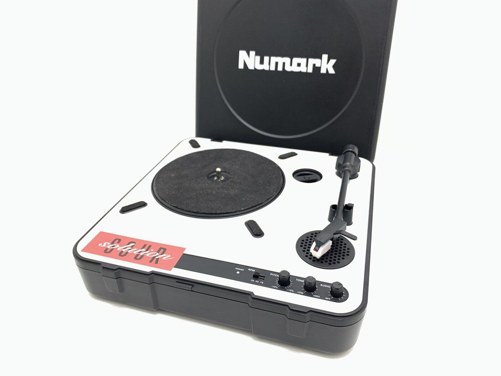 NUMARK PT-01 USB Turntable Belt Drive Portable 3 Speed Vintage Work Good Look