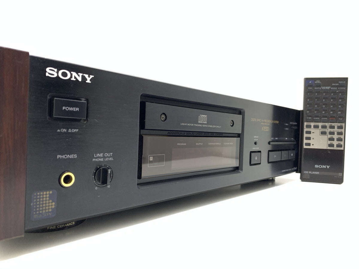 Sony CDP-X7ESD ES CD Player High End Dual PCM58P-S Remote Control WORK Good Look