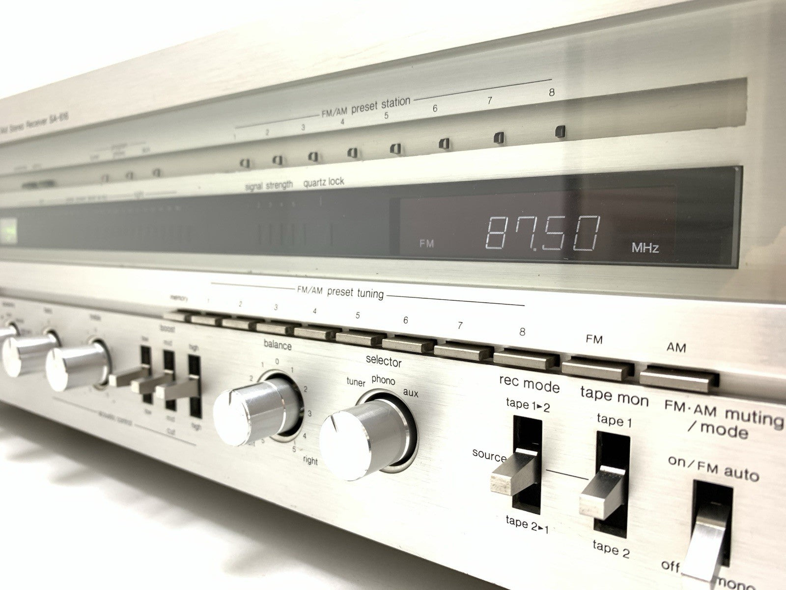 TECHNICS SA 616 AM/FM Stereo Receiver 2X80 Watts RMS Vintage 1980 WORK GOOD LOOK