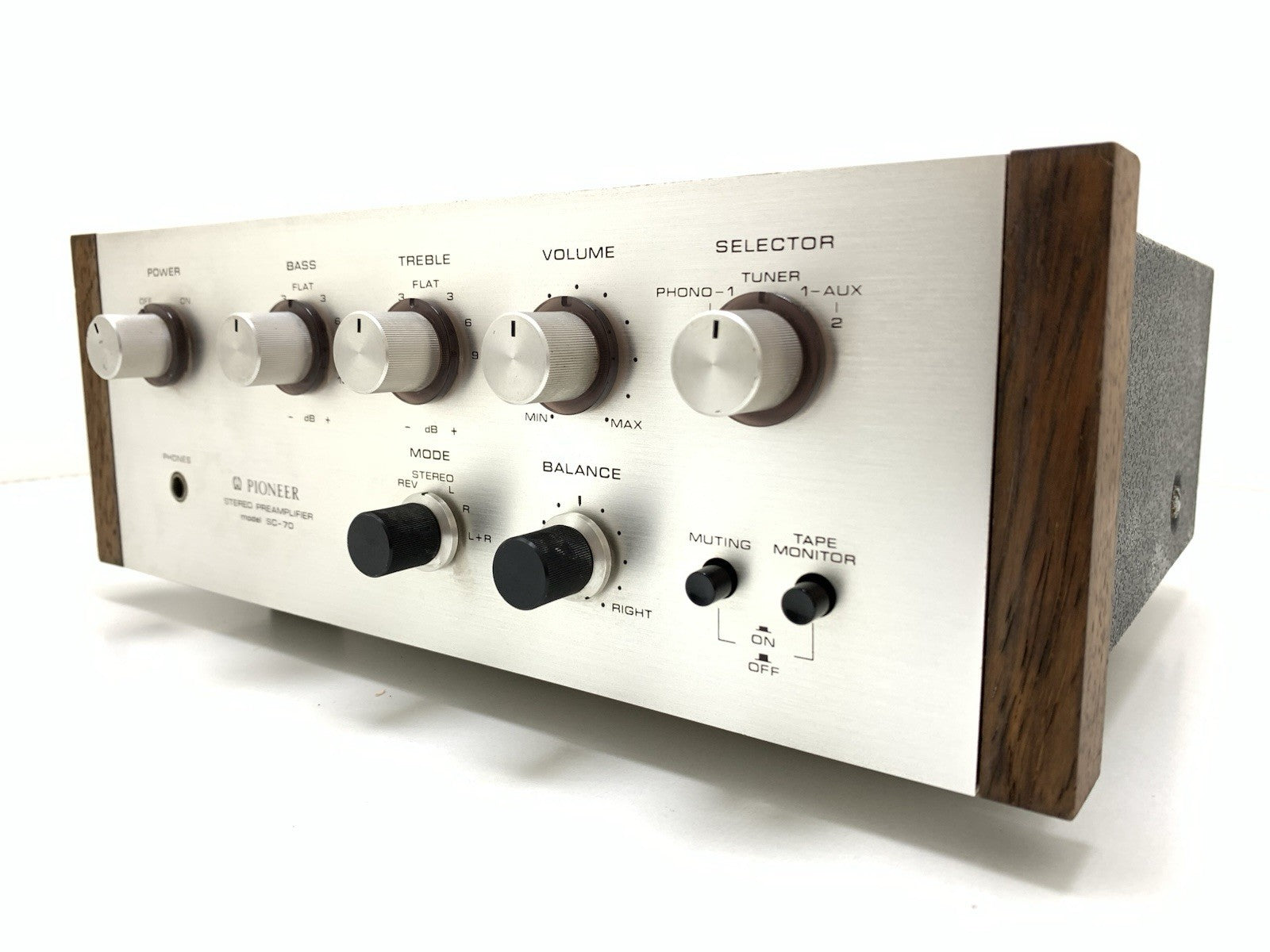 PIONEER Model SC 70 / SC-700 Stereo Pre Amplifier Vintage 1969 WORKING Good Look
