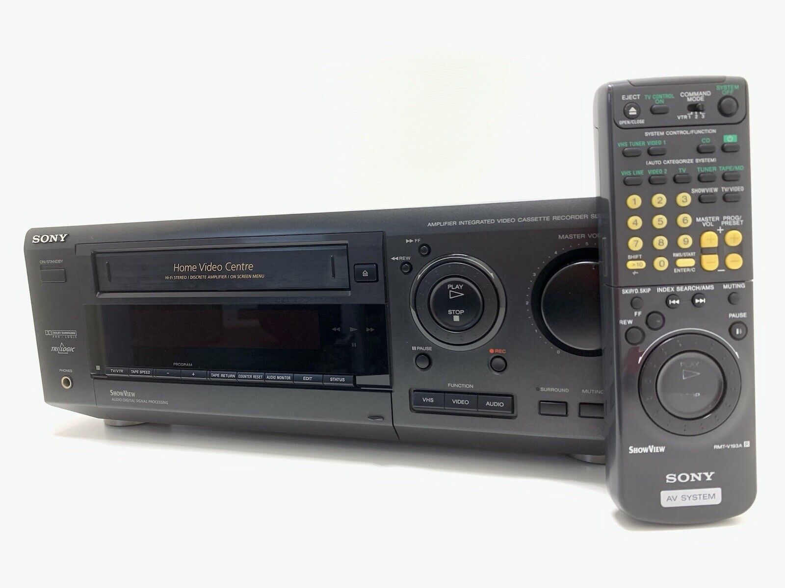 SONY SLV-AV100 Home Audio Video 5.1 Receiver HiFi VHS DOLBY PROLOGIC With Remote