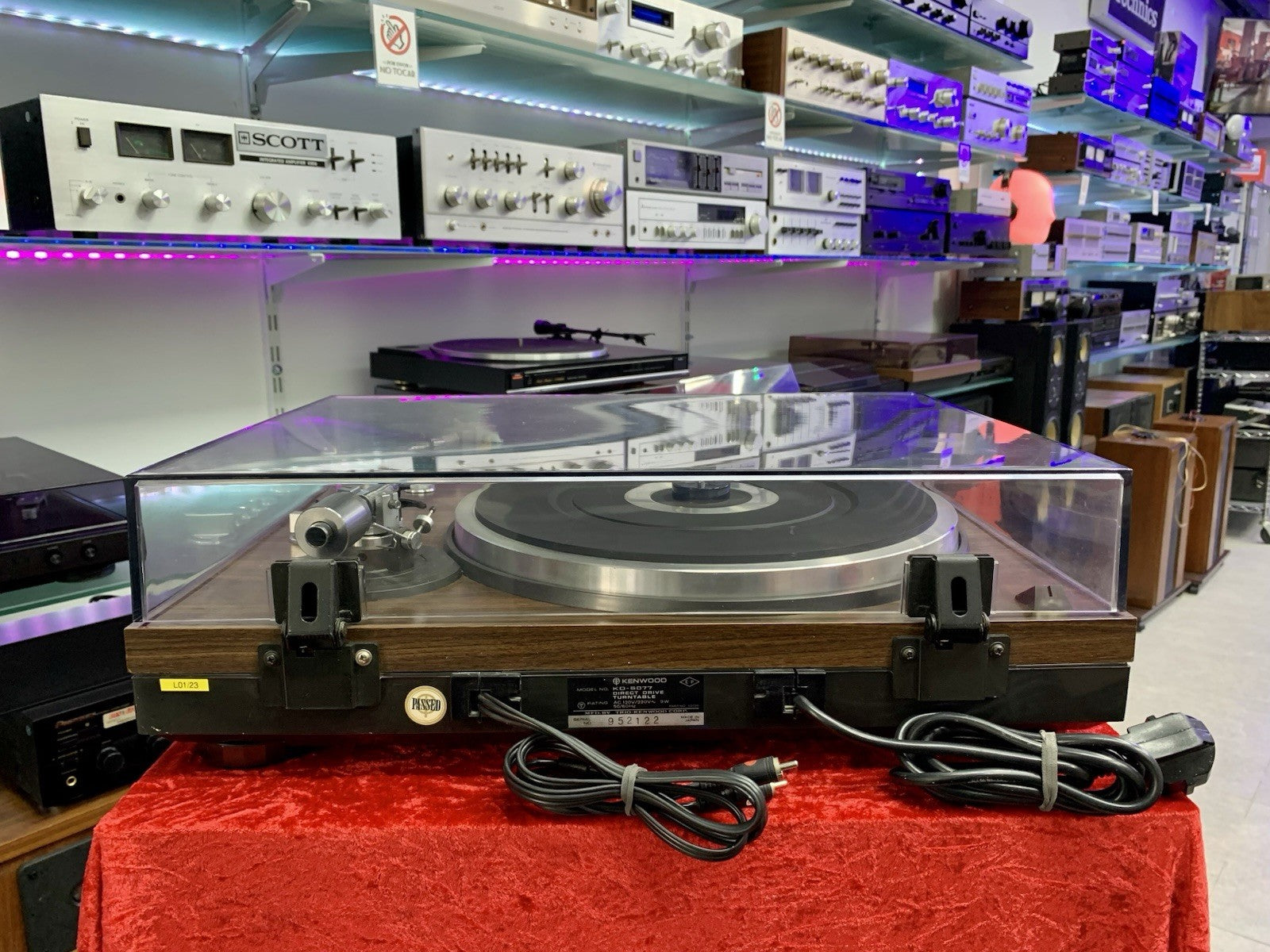 KENWOOD KD-5077 Turntable Direct Drive Fully Automatic Vintage WORKING Good Look