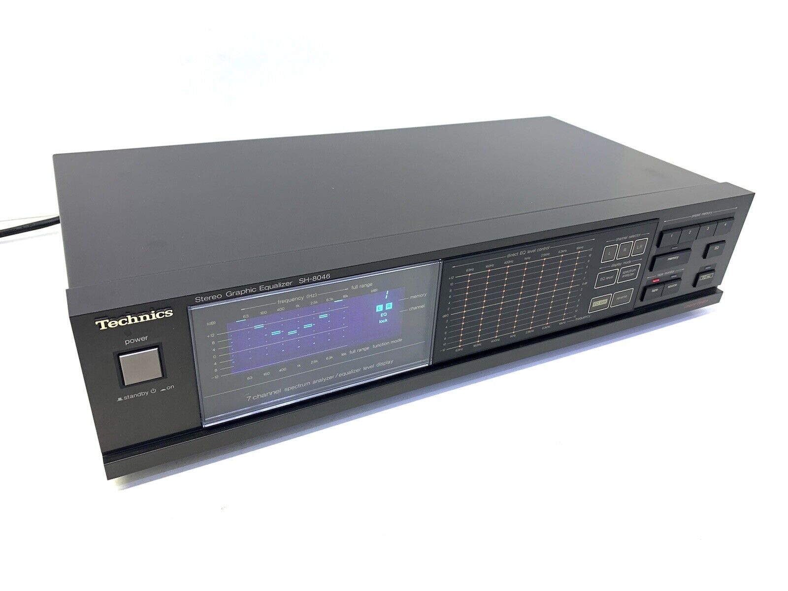 TECHNICS SH-8046 Stereo Graphic Equalizer Spectrum Analyzer Vintage 1986 GodLook