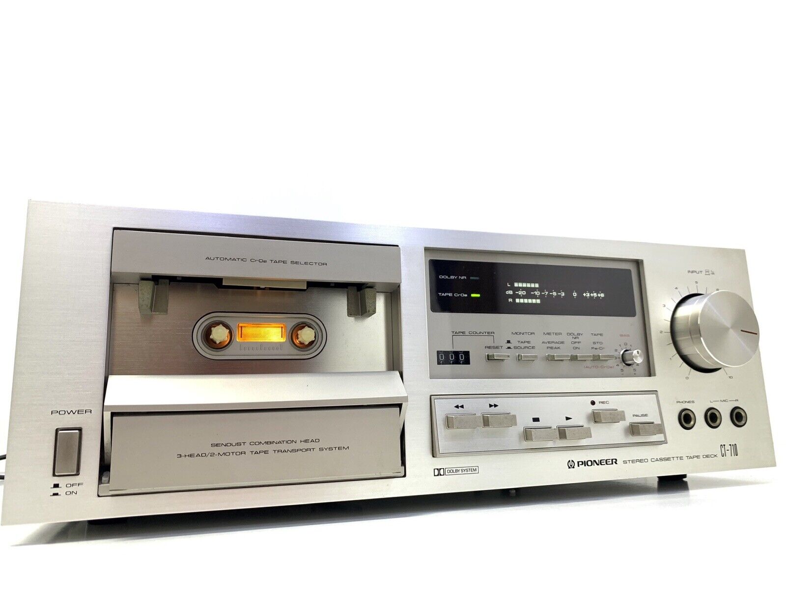 PIONEER CT-710 / CT-F800 2 Motor 3 Head Cassette Vintage 1979 Work 220V Like New