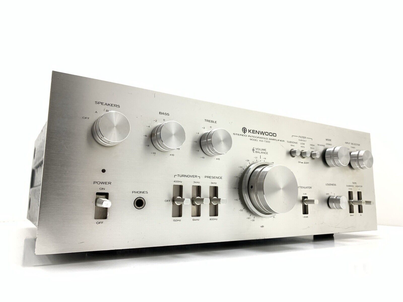 KENWOOD KA 7300 Integrated Stereo Amplifier 65+65 WRMS Vintage 1976 Good Look