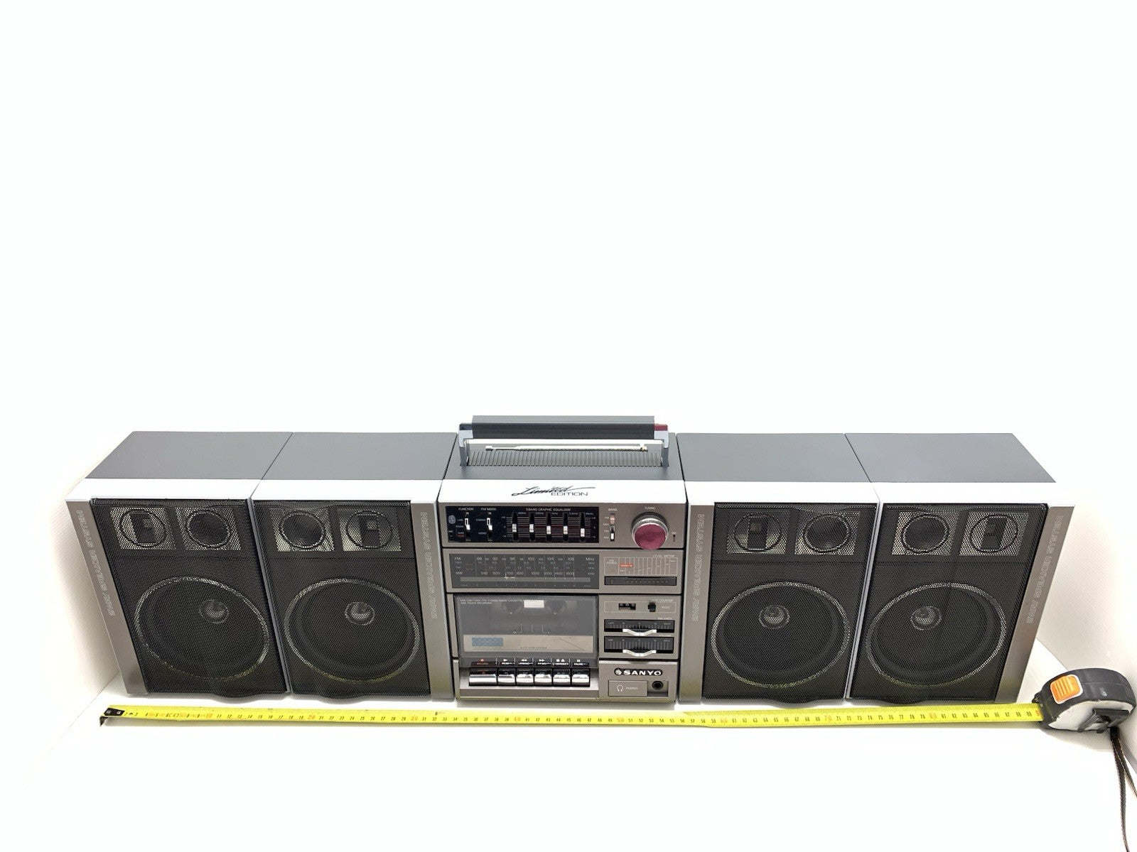 SANYO C 15 Exclusive BIG BOOMBOX STEREO Radio Cassette BLUETOOTH Work Good Look
