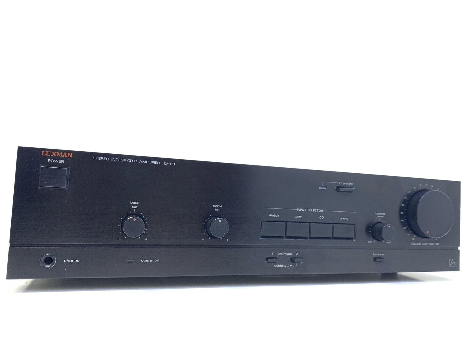 LUXMAN LV-110 Stereo Integrated Amplifier 2X 35 Watts RMS Vintage 1988 Good Look