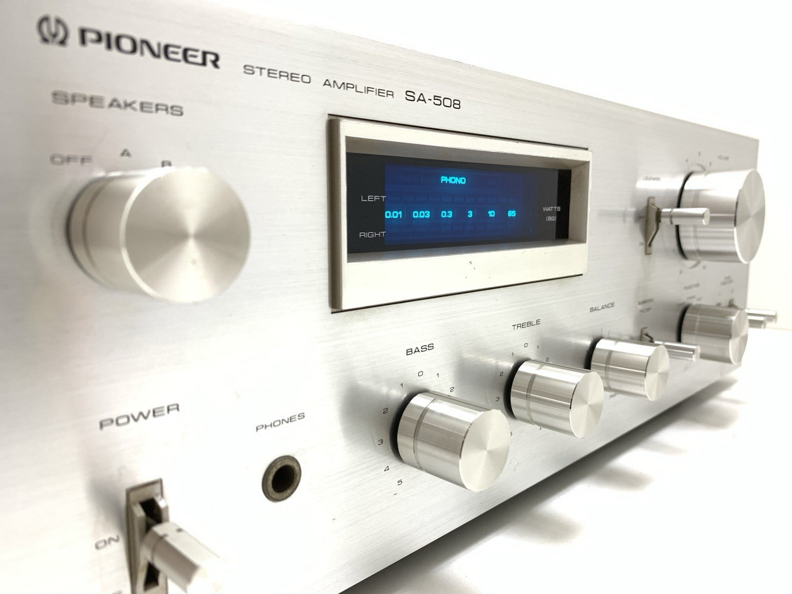 PIONEER SA 508 Stereo HiFi Amplifier 25+25 Watts RMS Vintage 1979 WORK GOOD LOOK