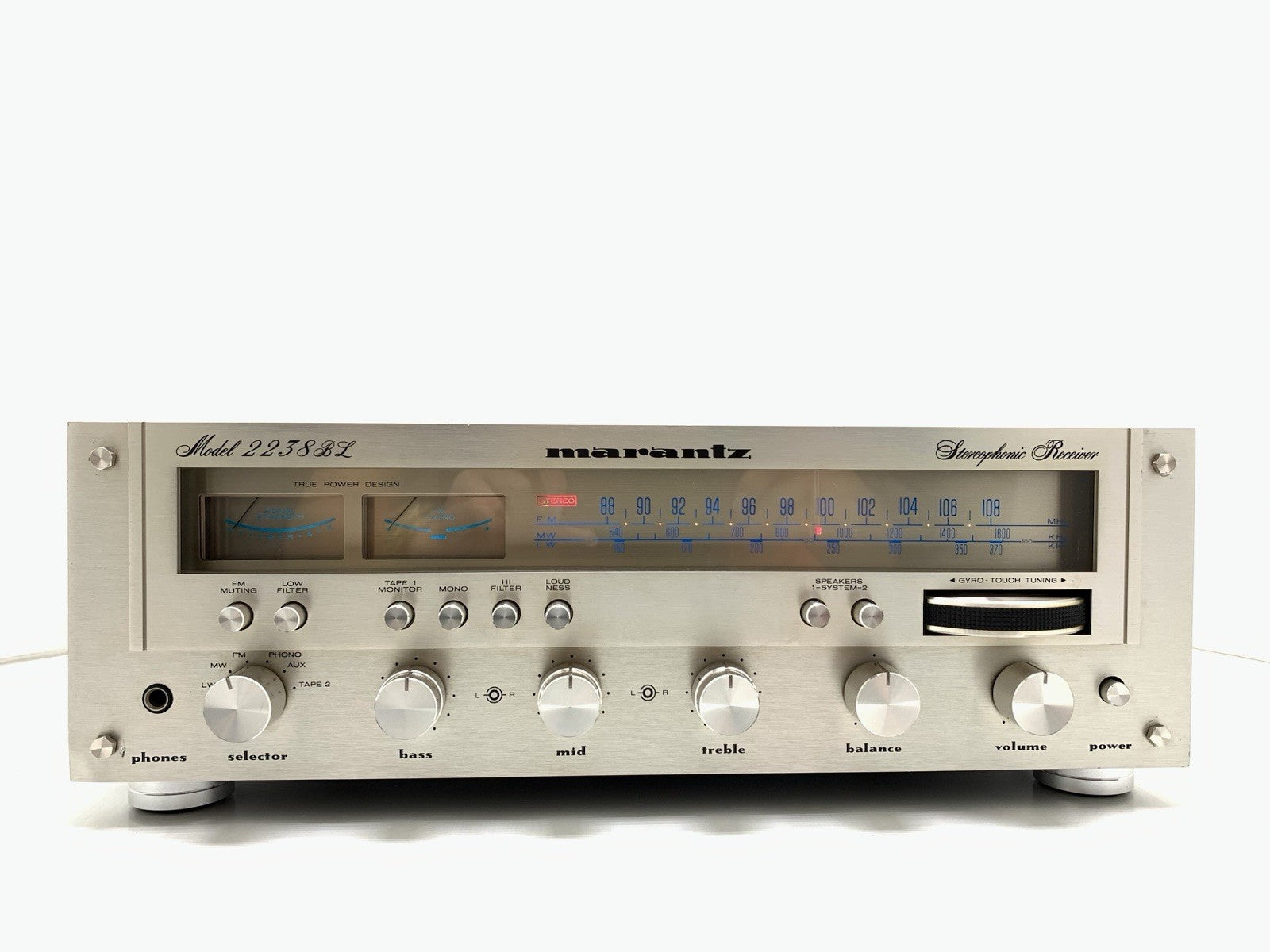 MARANTZ 2238BL Stereo Receiver 2X 42 Watts RMS Vintage 1977 RARE WORK Good Look