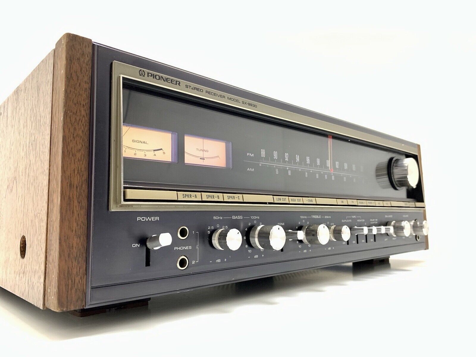 PIONEER SX 9930 AM FM Stereo Receiver 70+70Watts RMS Vintage 1974 WORK Good LOOK