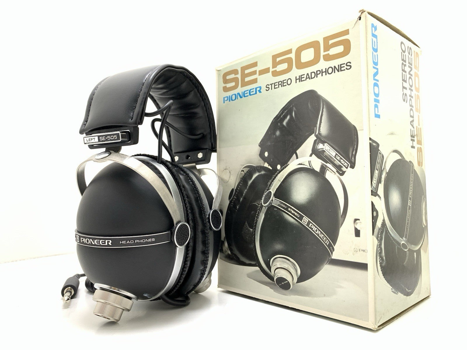 PIONEER SE 505 RARE 2 Way Headphones Vintage 1973 with Original BOX NEW NO USED