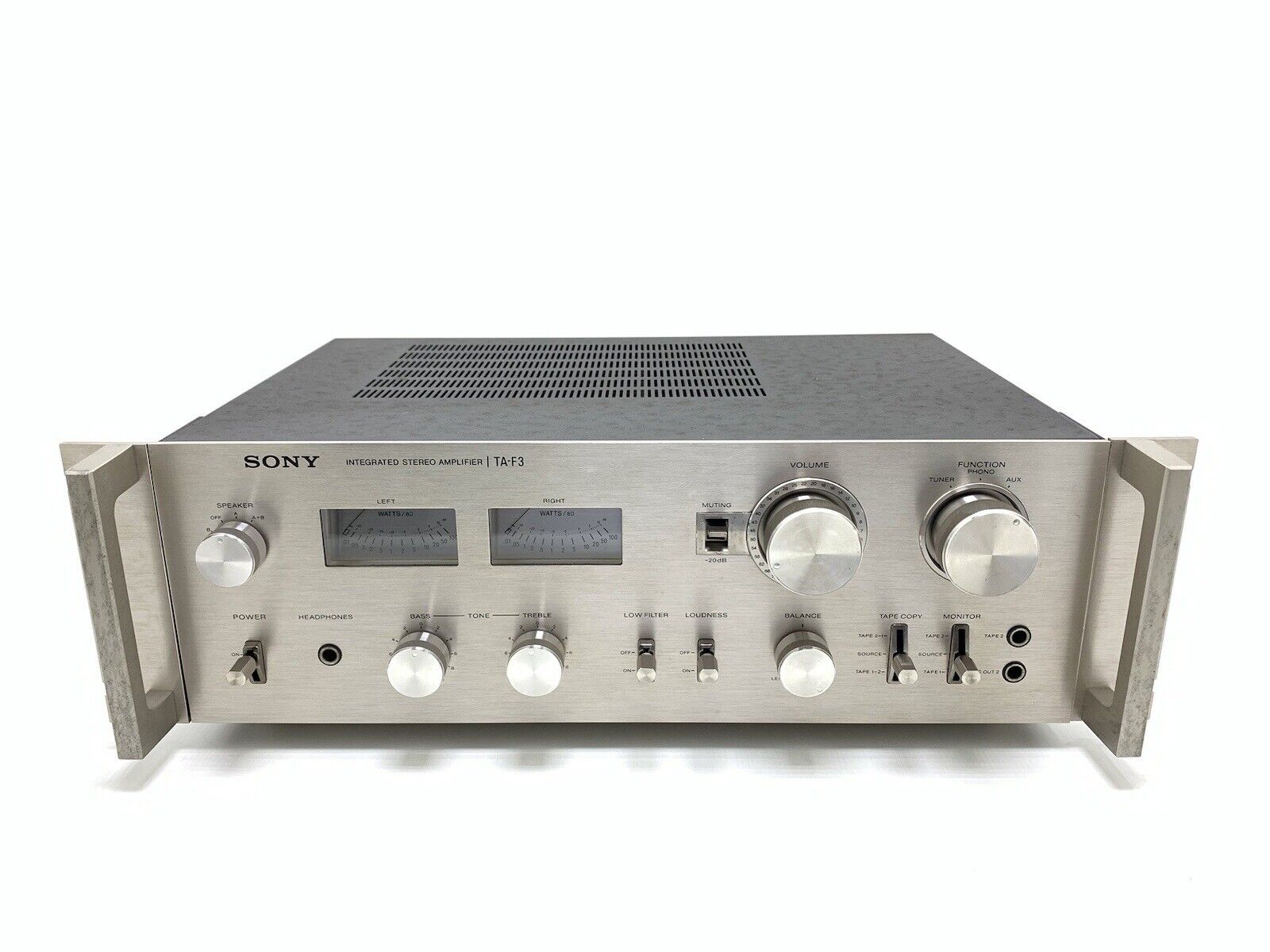 SONY TA-F3 Integrated Stereo Amplifier 100 Watts RMS Vintage 1977 HiFi Good Look