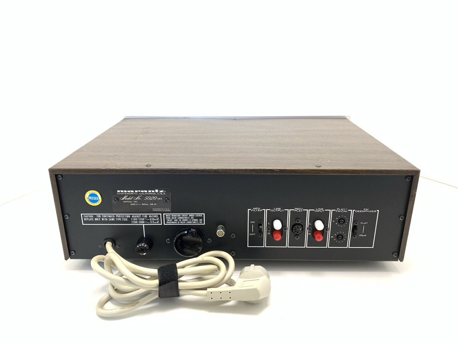 MARANTZ 5220 Wood Box Stereo Cassette Tape Deck 2 Head Vintage
