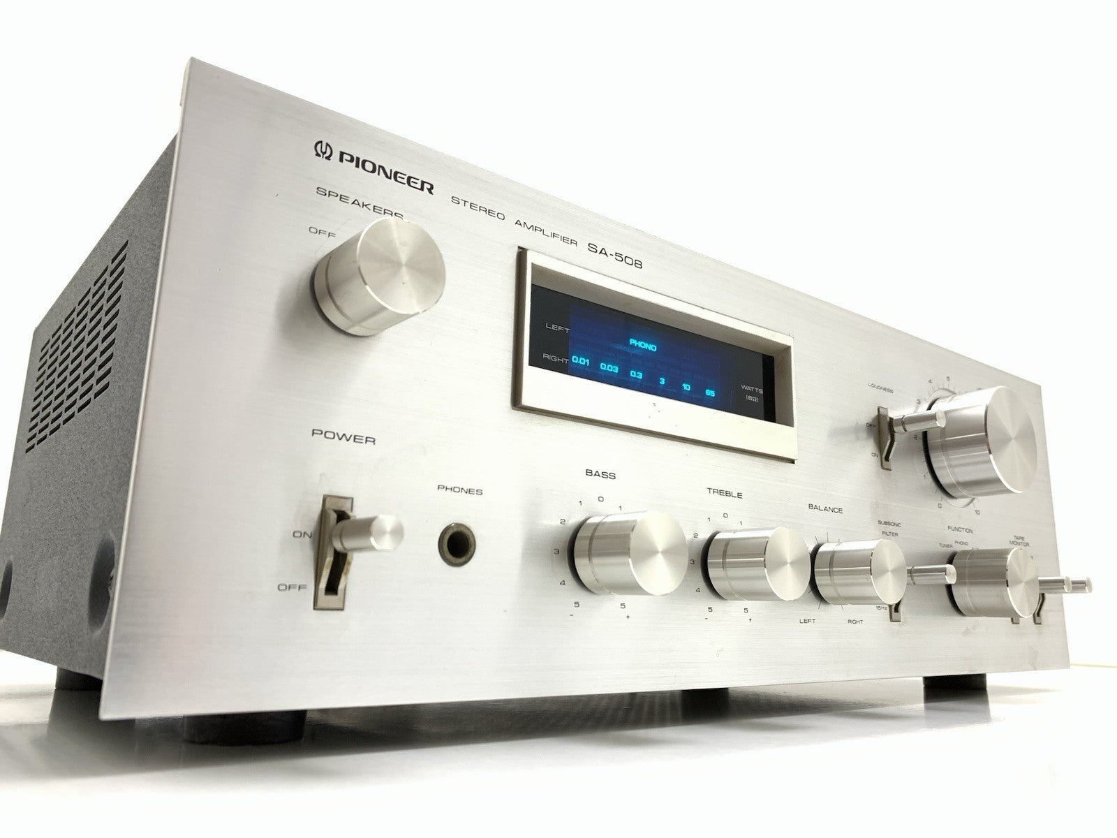 PIONEER SA 508 Stereo HiFi Amplifier 25+25 Watts RMS Vintage 1979 WORK GOOD LOOK