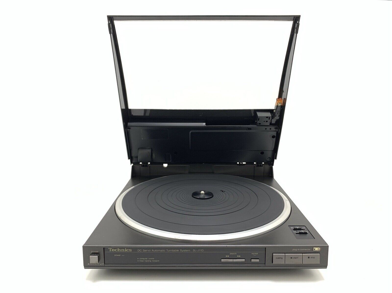 TECHNICS SL J11 D Belt Drive Linear Track Turntable  Vintage 1985 Work Good Look