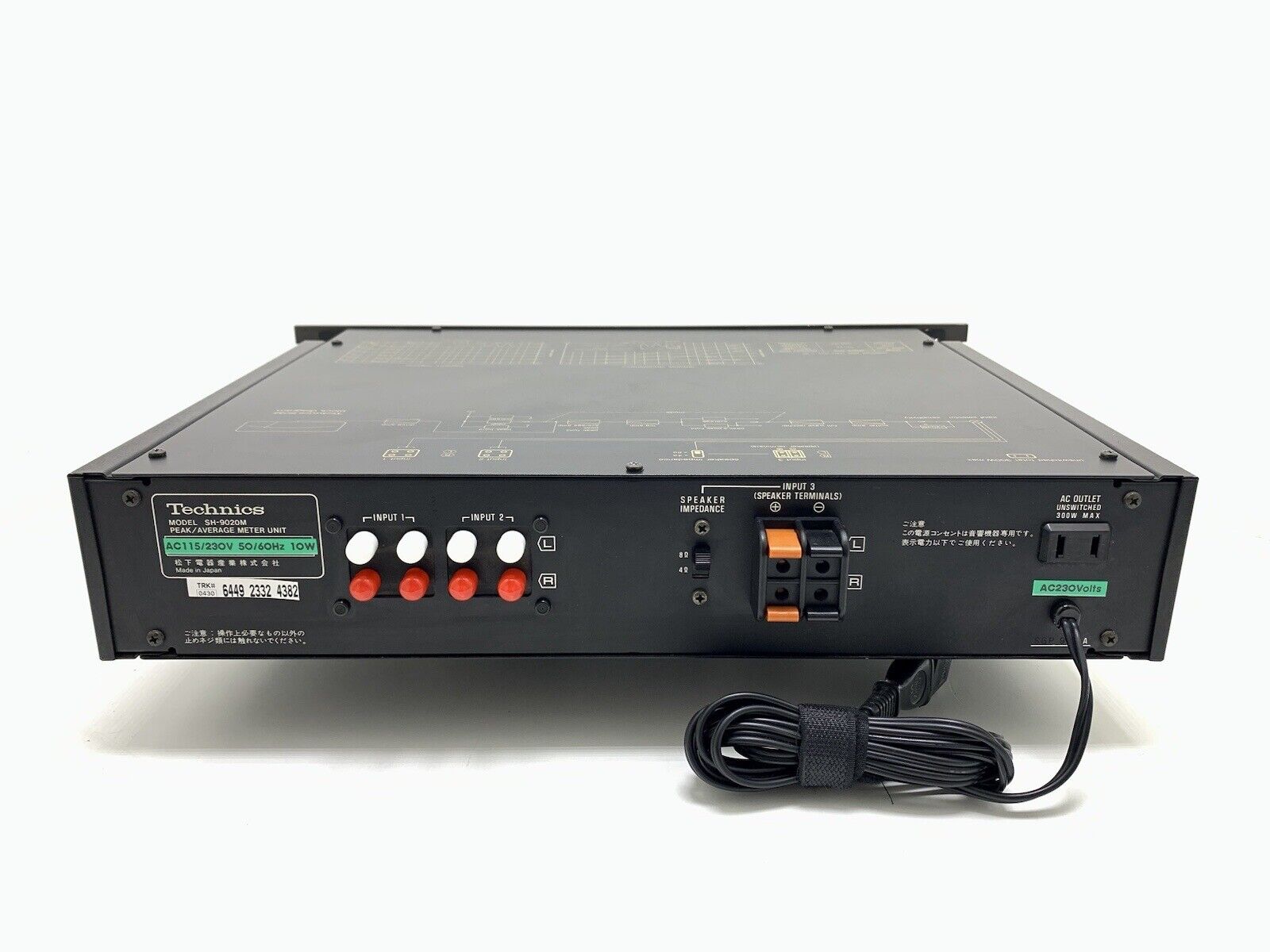 Technics SH-9020M ピークメーター　アベレージメーター TECHNICS SH-9020 RARE Peak Average Meter Unit Vintage 1977