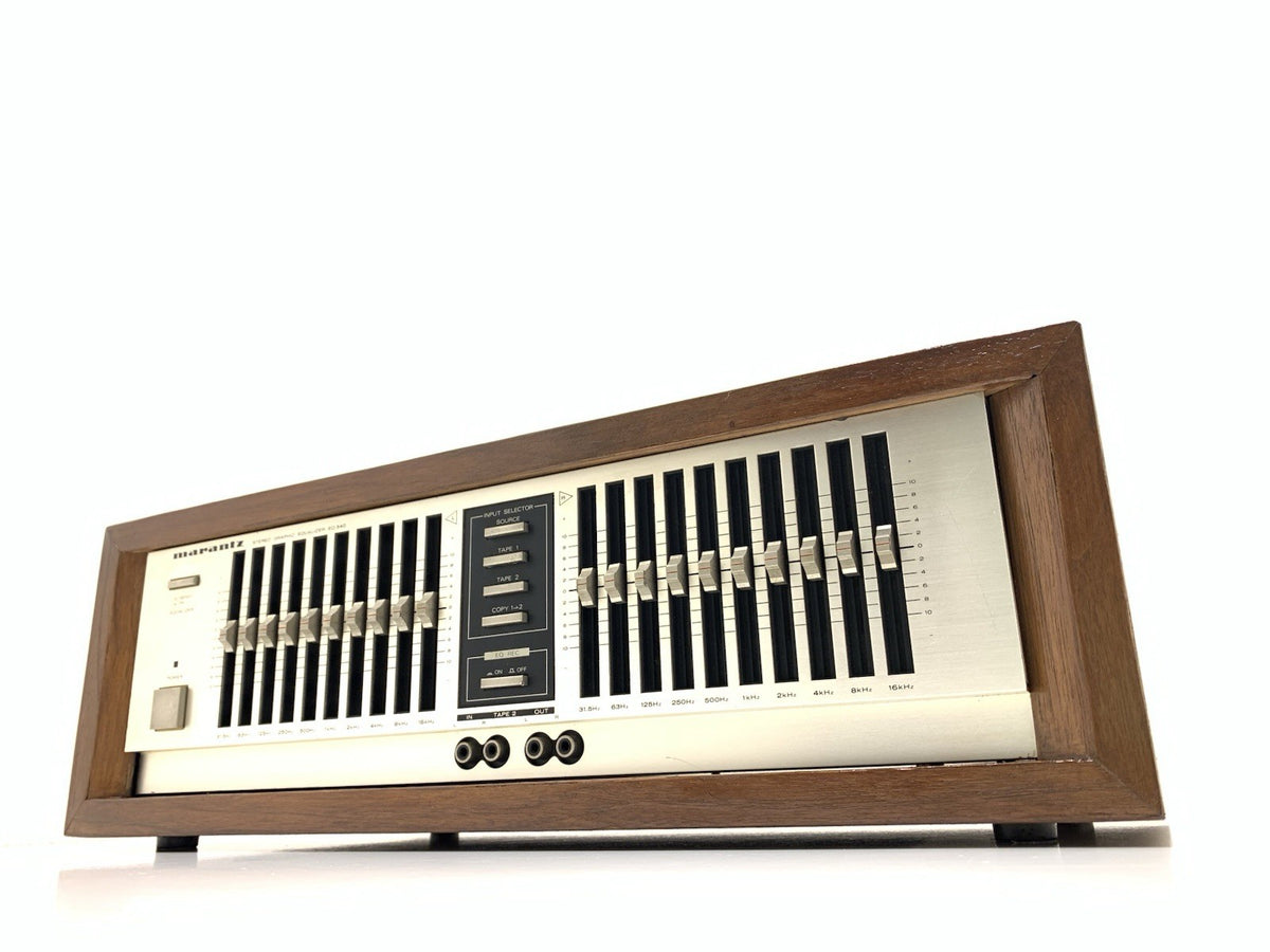 MARANTZ EQ 340 Stereo Graphic Equalizer New Wood Box Vintage 1983 WORK Good Look