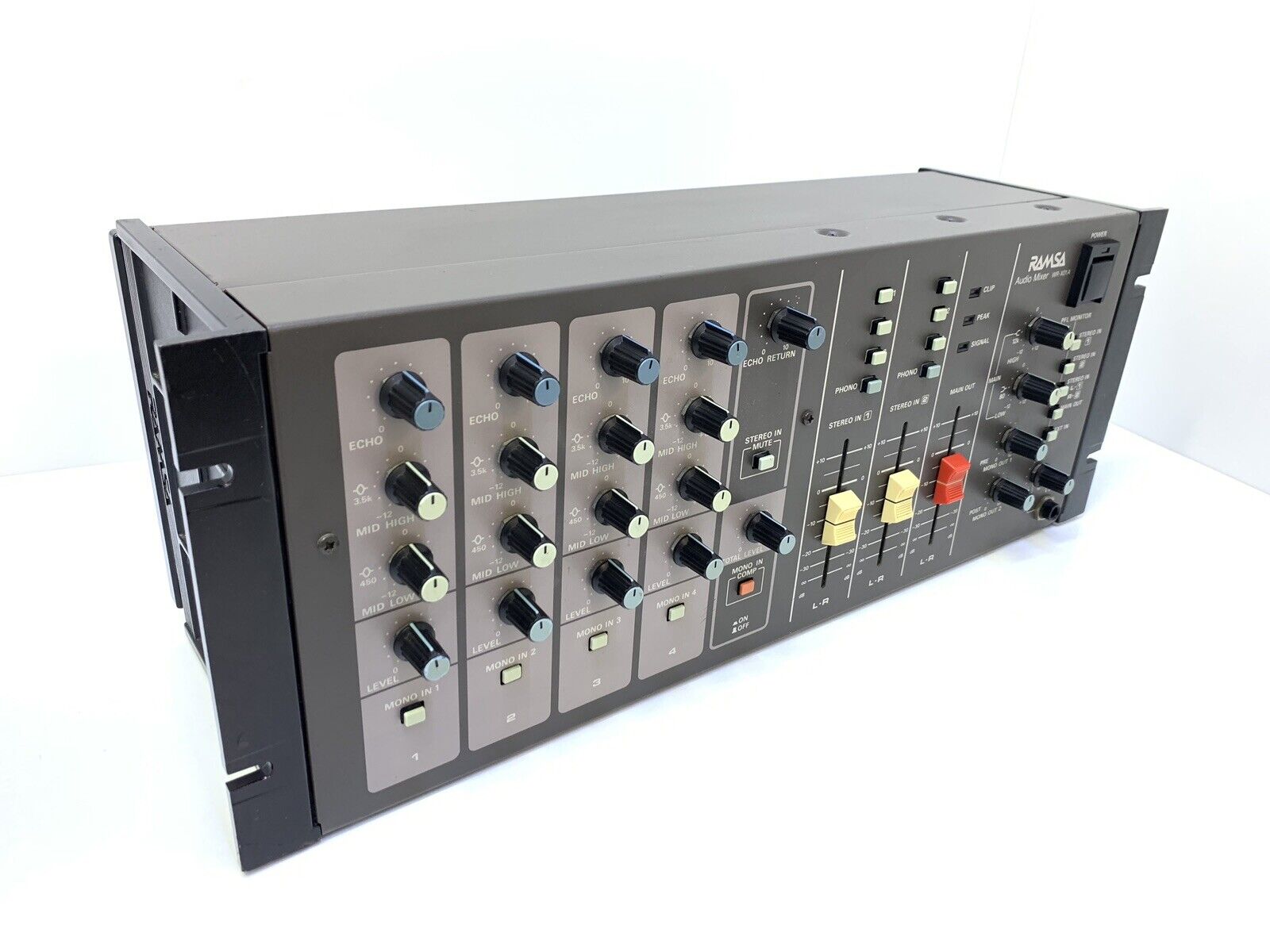 PANASONIC Ramsa Audio Mixer WR-M10A with Rackmount Ears Working 100% Like New