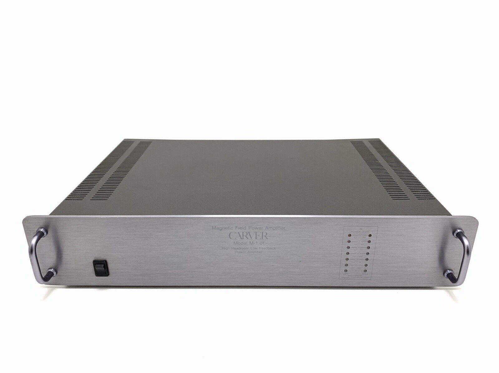 CARVER M 1.0T Stereo Power Amplifier 200+200Watts RMS Vintage 1986 WORK GoodLOOK