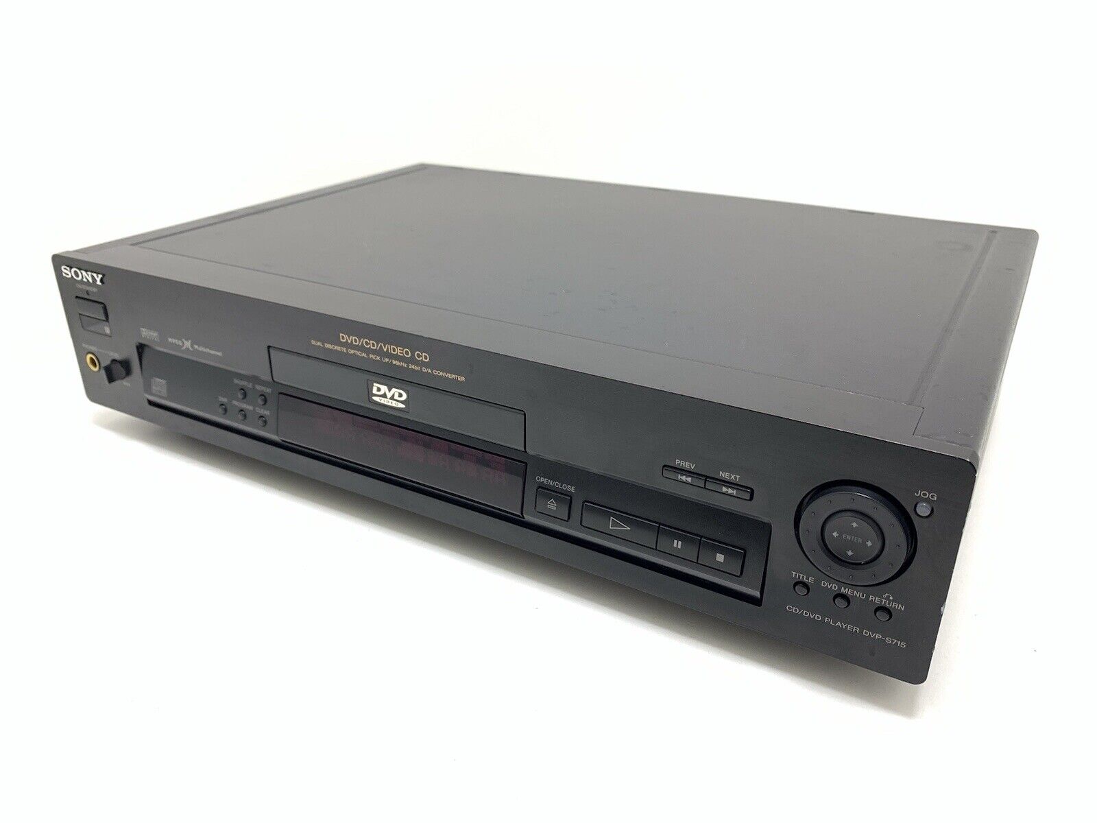 SONY DVP-S715 DVD VÍDEO CD Compact Disc + Remote VINTAGE 1998 WORK Good Look
