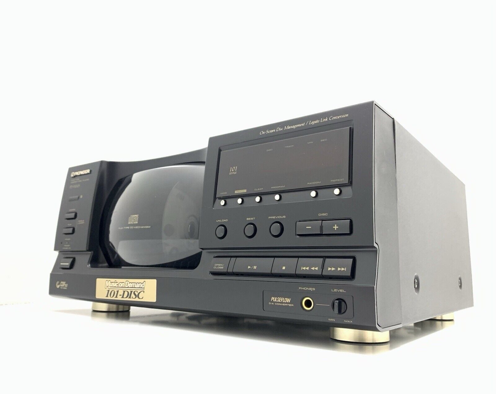 PIONEER PD F1005 Compact Disc 101 CDs Multi Player Vintage 1996