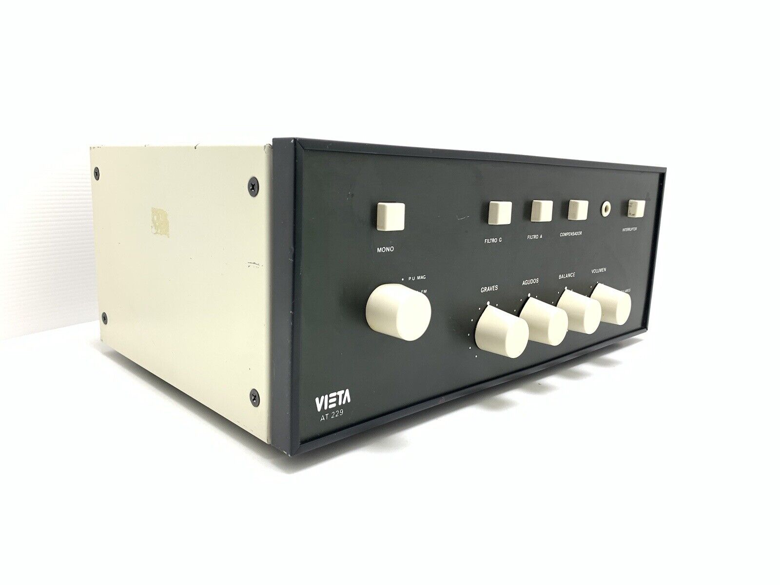 VIETA AT-229 B Integrated Stereo Amplifier 2 X 30 WRMS Vintage WORKING Good Look