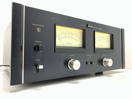 SANSUI BA-3000 Stereo Power Amplifier 170+ 170 W RMS Vintage 1975 WORK Good Look