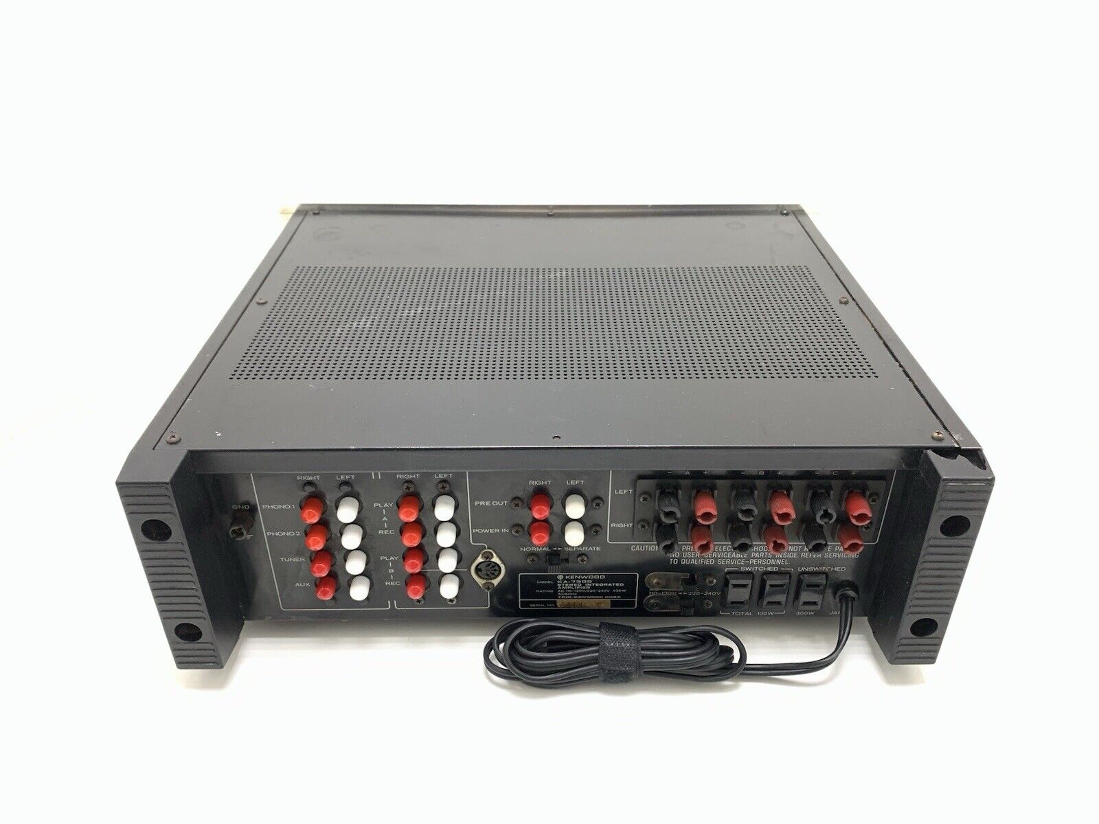 KENWOOD KA 7300 Integrated Stereo Amplifier 65+65 WRMS Vintage 1976 Good Look