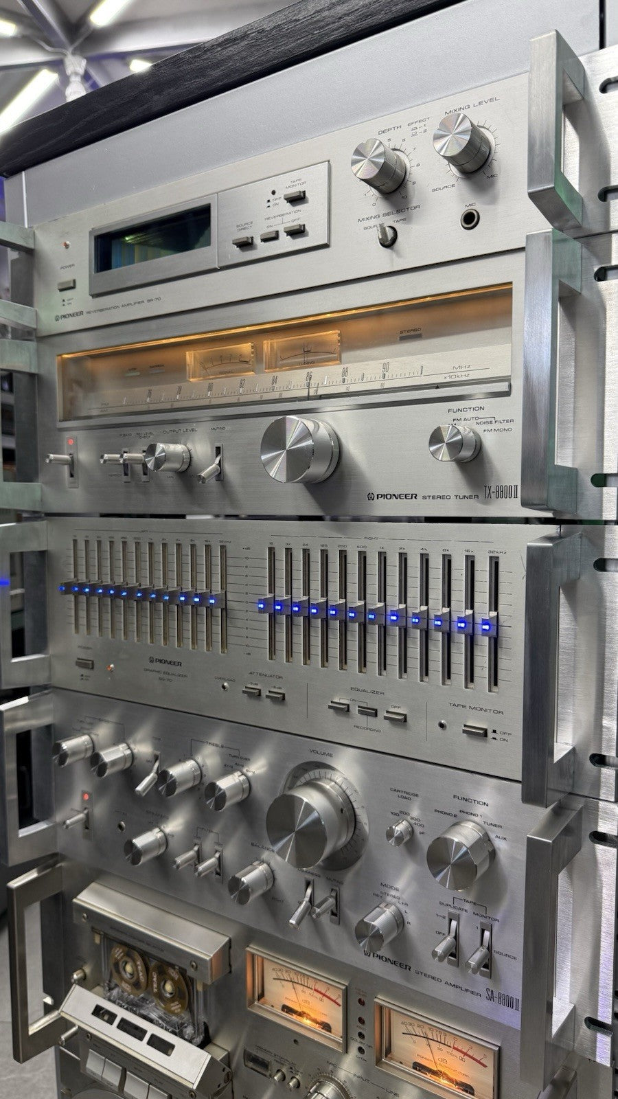 PIONEER Hi End System Rack JA R2S SR 70 TX 8800II SG 70 SA 8800II CT 1000 RT 707