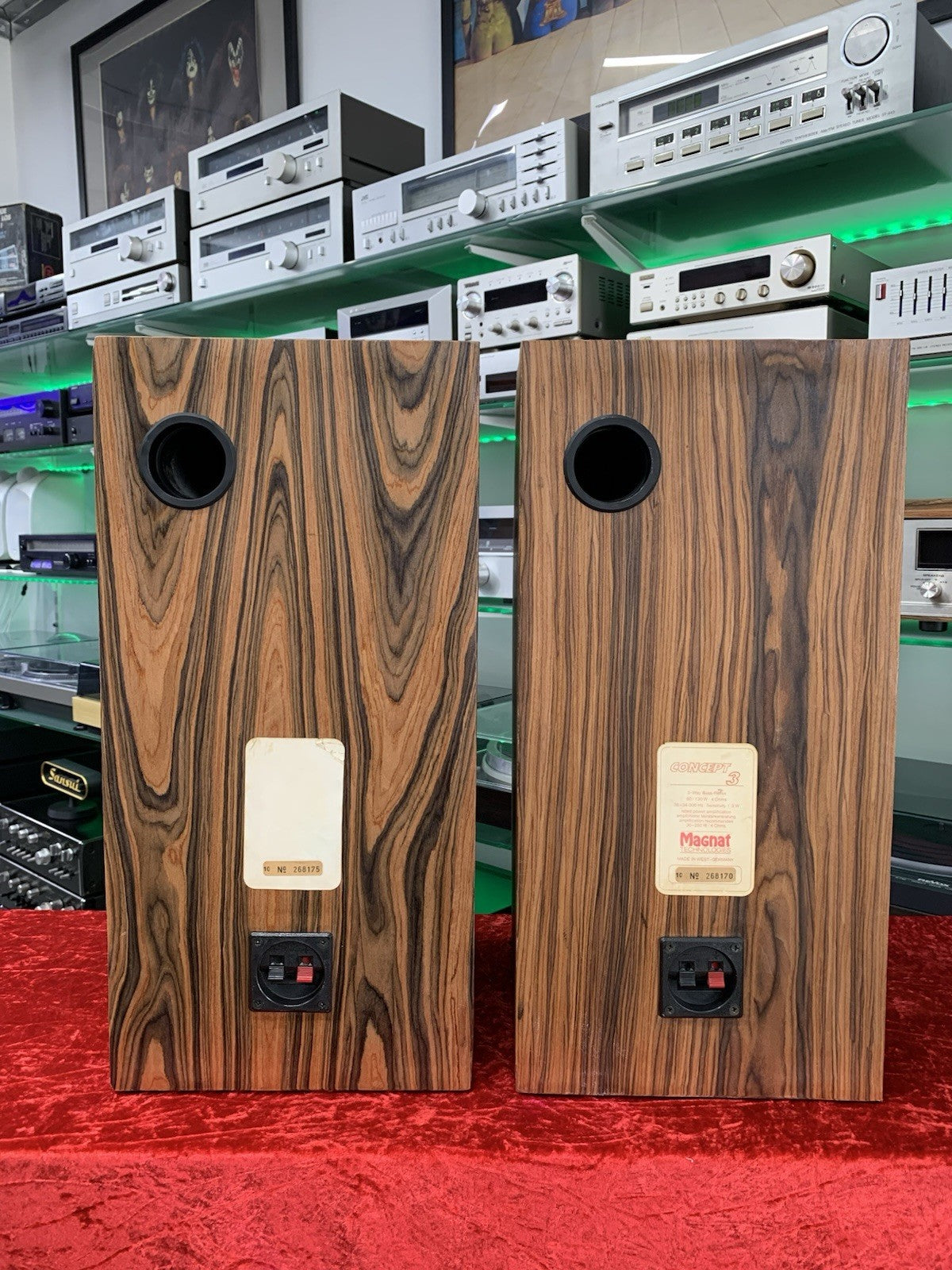 MAGNAT CONCEPT 3 High End Speakers 3 Way 80Watts RMS Vintage 1990 WORK Good Look