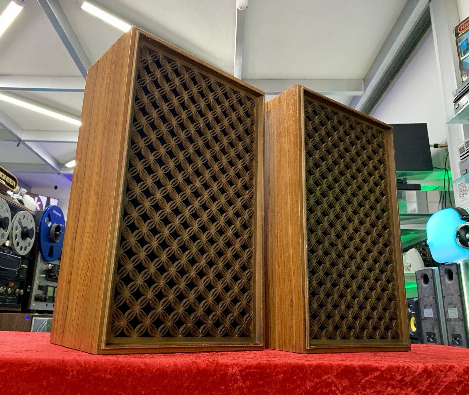 NATIONAL PANASONIC SB 123F Original Speakers 2 Way Vintage 1973 Work Good Look